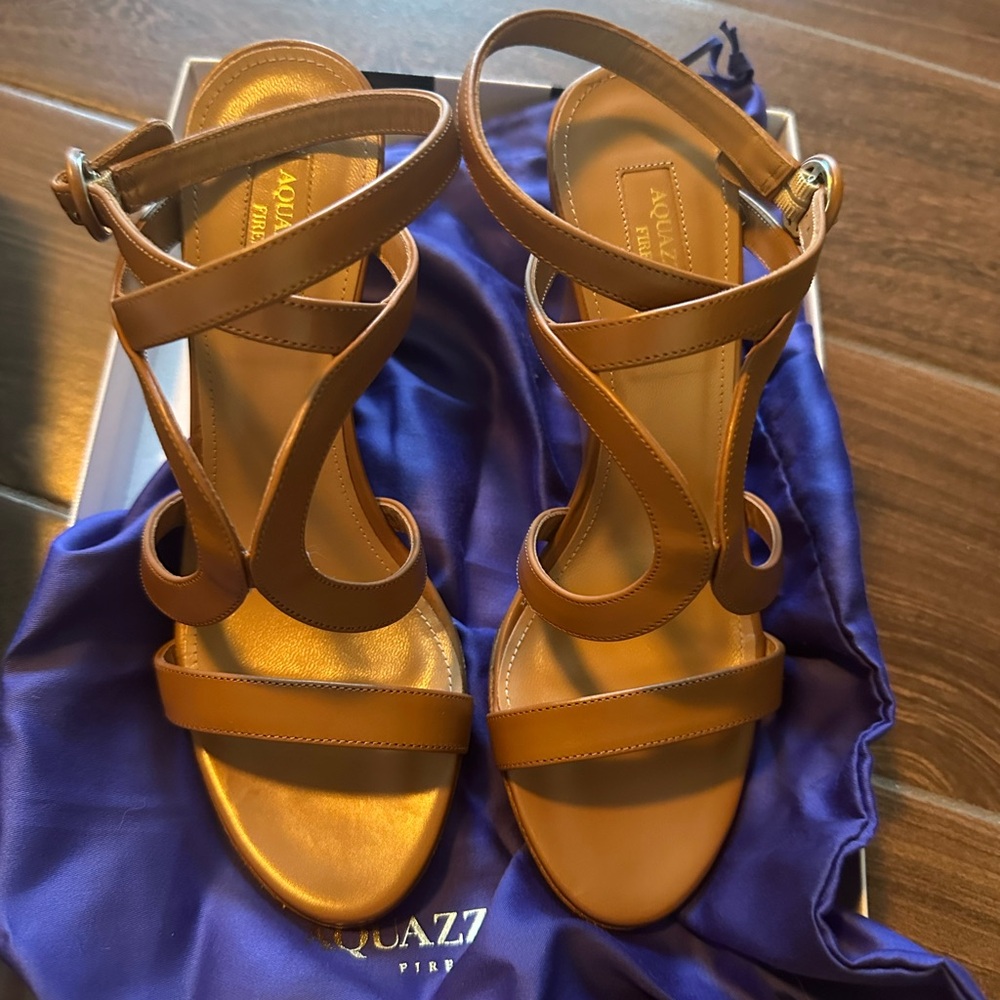 NIB Aquazzura Morena Wedge 85 $735